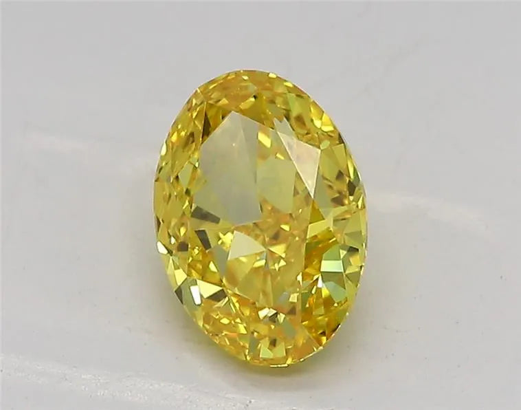 1.10ct Oval Lab Grown Diamond (Colour Fancy Vivid Yellow, Clarity VVS2, IGI Certified)