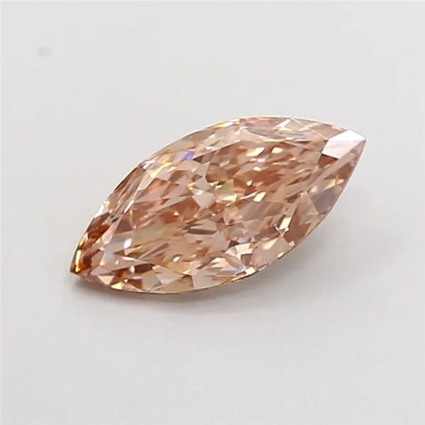 1.15ct Marquise Lab Grown Diamond (Colour Fancy Pinkish Brown, Clarity VS1, IGI Certified)