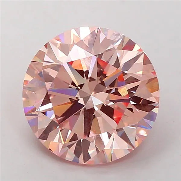 1.32ct Round Lab Grown Diamond (Colour Fancy Pink, Clarity VS1, Cut VG, IGI Certified)