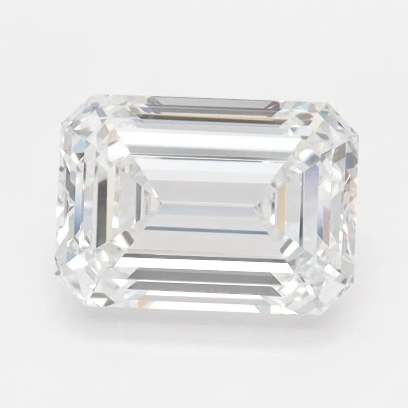 2.00ct Emerald Lab Grown Diamond (Colour D, Clarity IF, IGI Certified)