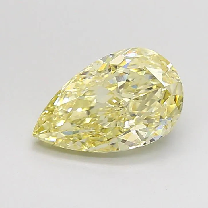 2.01ct Pear Lab Grown Diamond (Colour Fancy Yellow, Clarity VS1, IGI Certified)