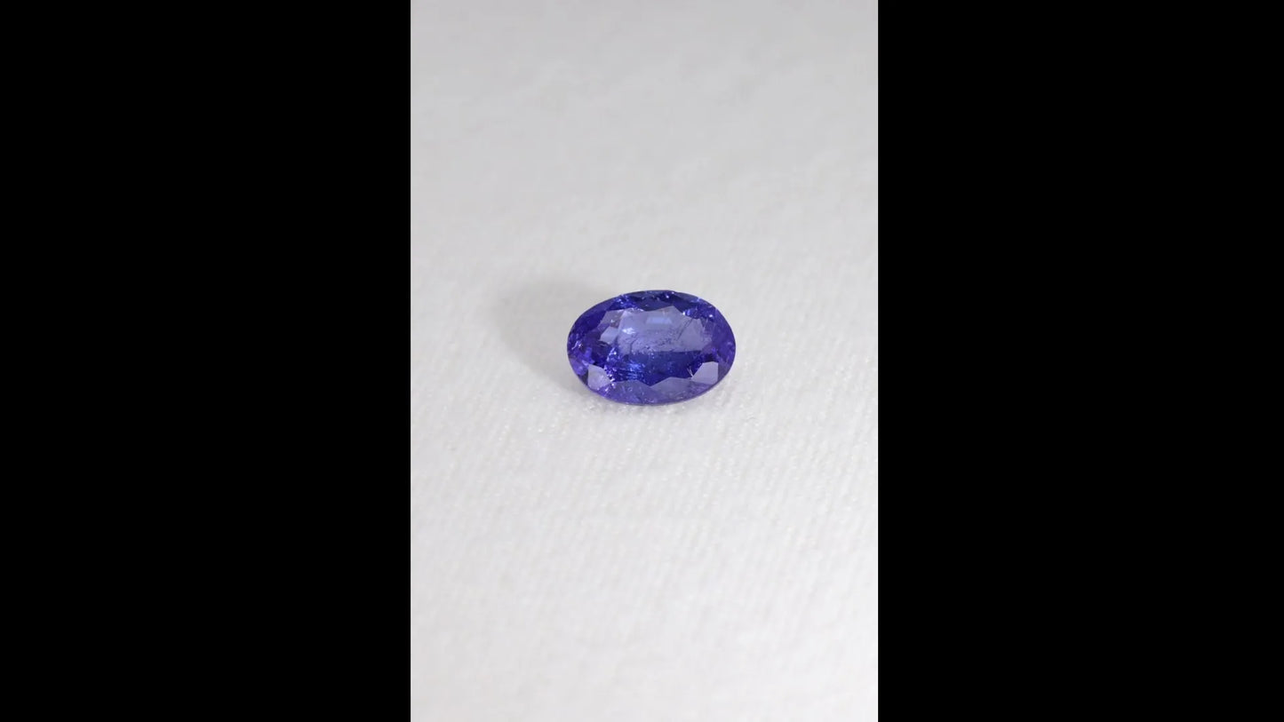 2.02ct Oval Natural Tanzanite (Colour Blue, Clarity Slightly Included, Cut Faceted)