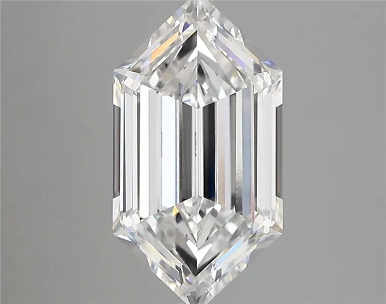 2.81ct Hexagonal Lab Grown Diamond (Colour E, Clarity VVS2, IGI Certified)