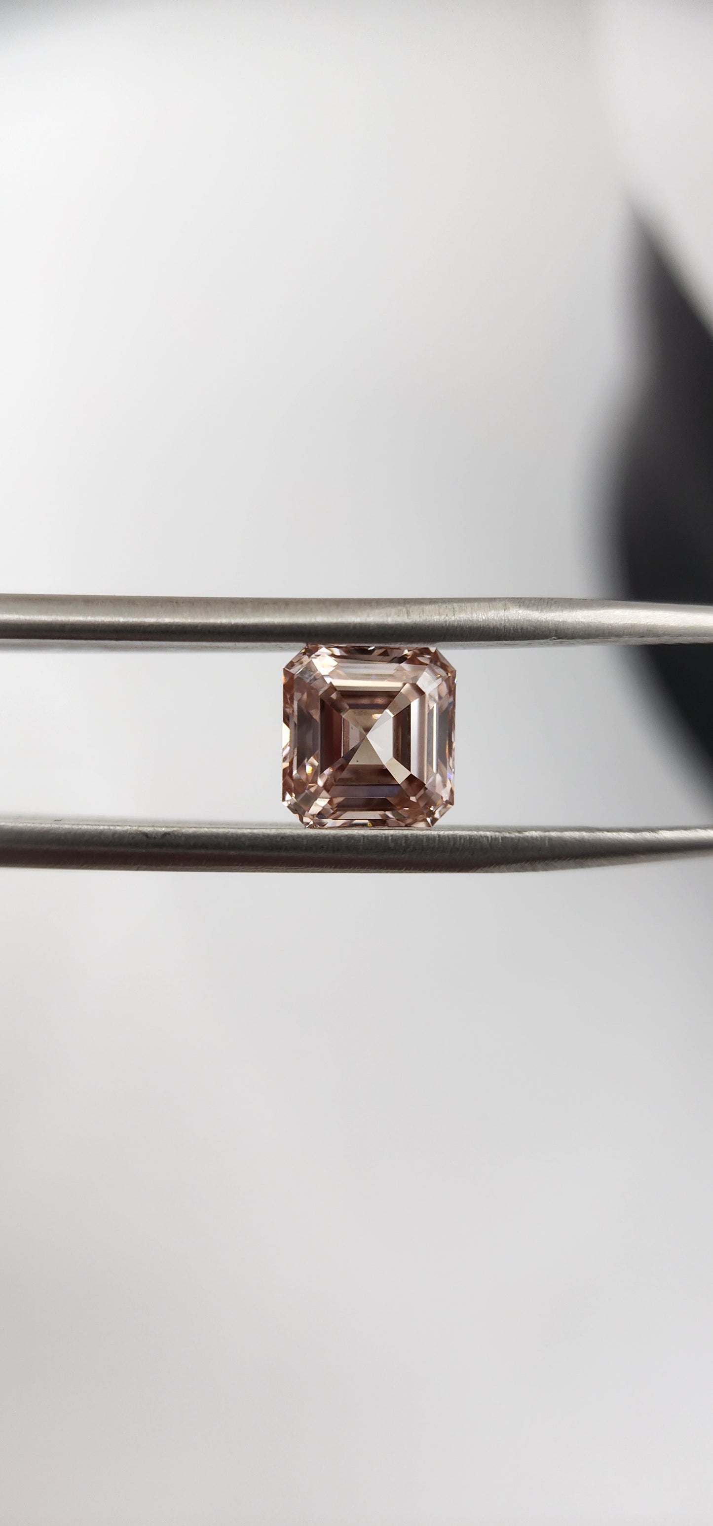 2.25 Carat Asscher FANCY PINK Lab Grown Diamond, VS1 Clarity (Non Certified)