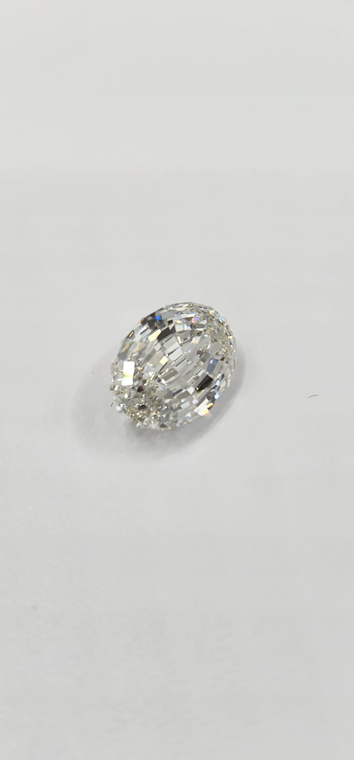 4.14 Carat Portuguese Oval Lab Grown Diamond, Color G, VS1 Clarity IGI Certified