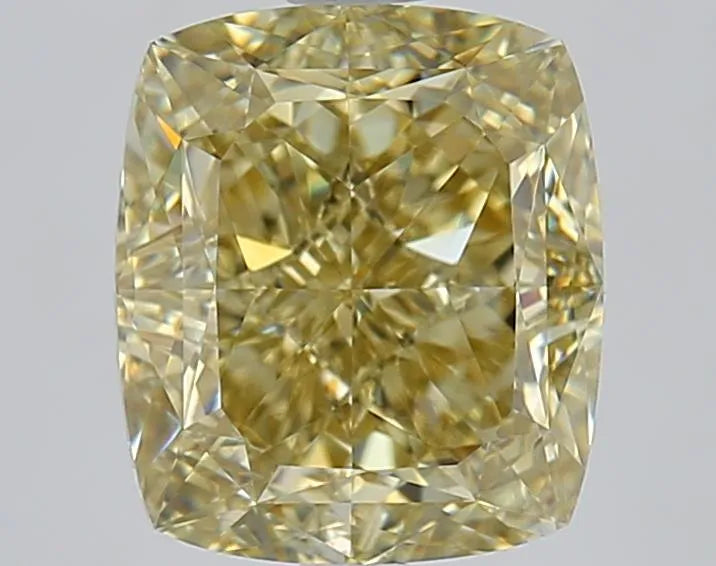4.00ct Cushion brilliant Natural Diamond (Colour Fancy Yellow, Clarity VS1, Cut VG, GIA Certified)