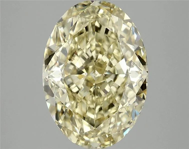 5.07ct Oval Lab Grown Diamond (Colour Fancy Intense Yellow, Clarity VVS2, IGI Certified)