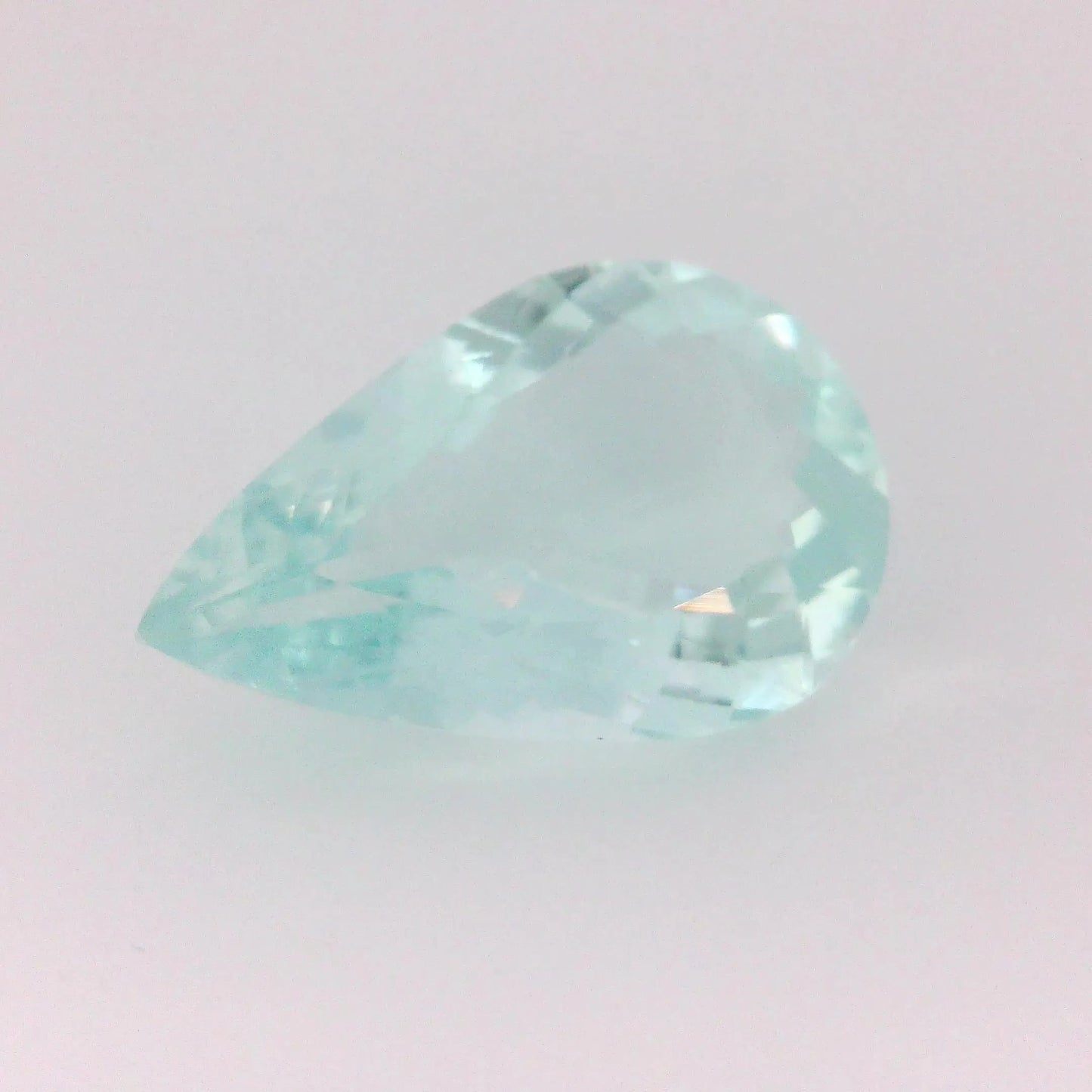 7.69ct Pear Natural Aquamarine (Colour Green, Clarity Eye Clean, Cut Faceted)