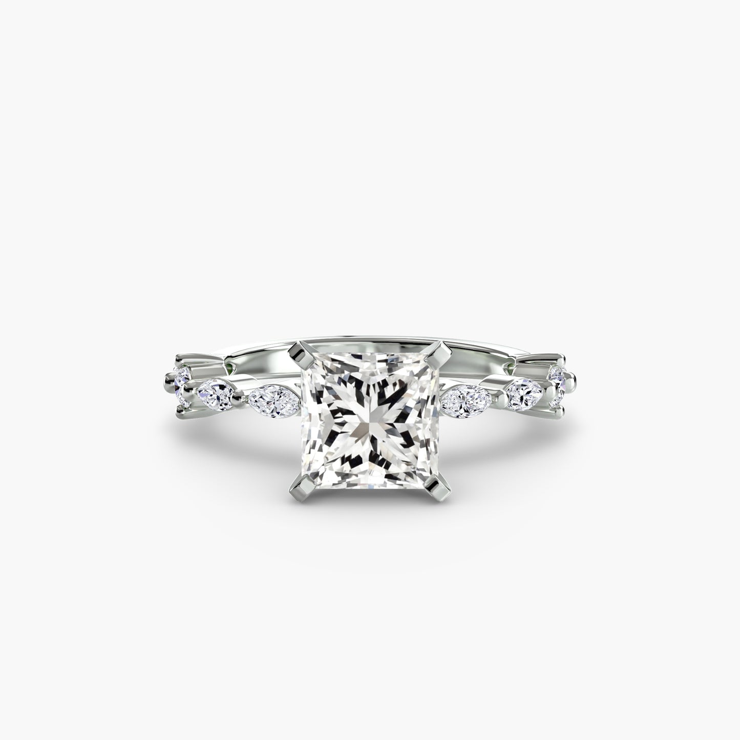 The "Havana" Solitaire with Eternity Pavé