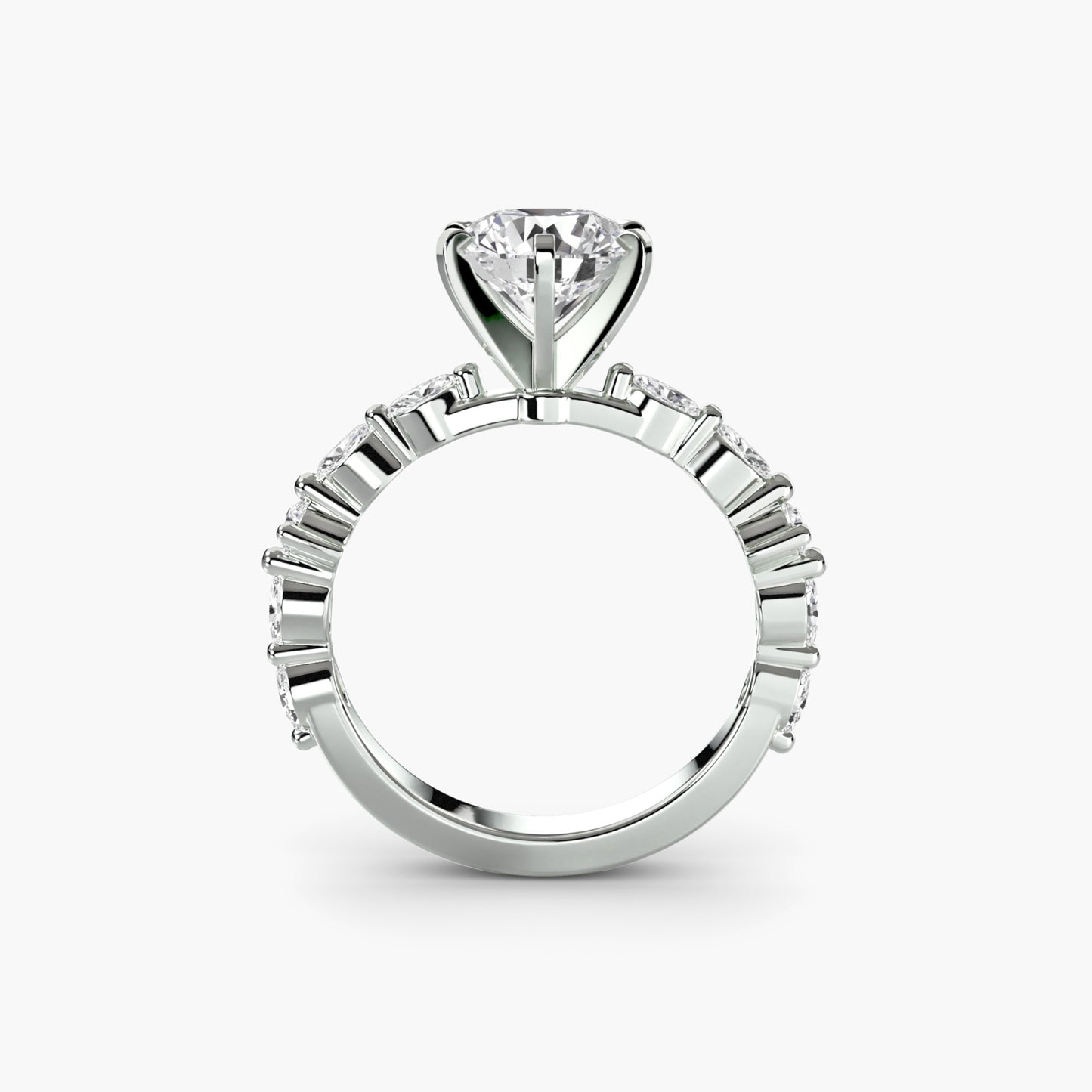 The "Havana" Solitaire with Eternity Pavé