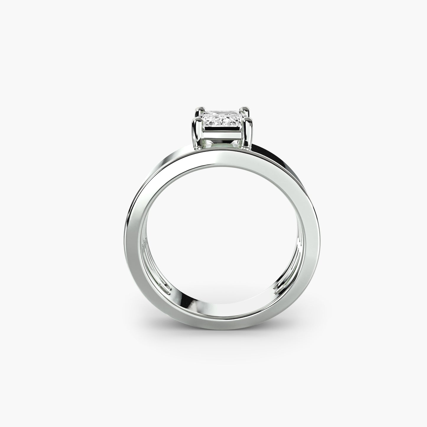 The "Paris" Wide Band Solitaire