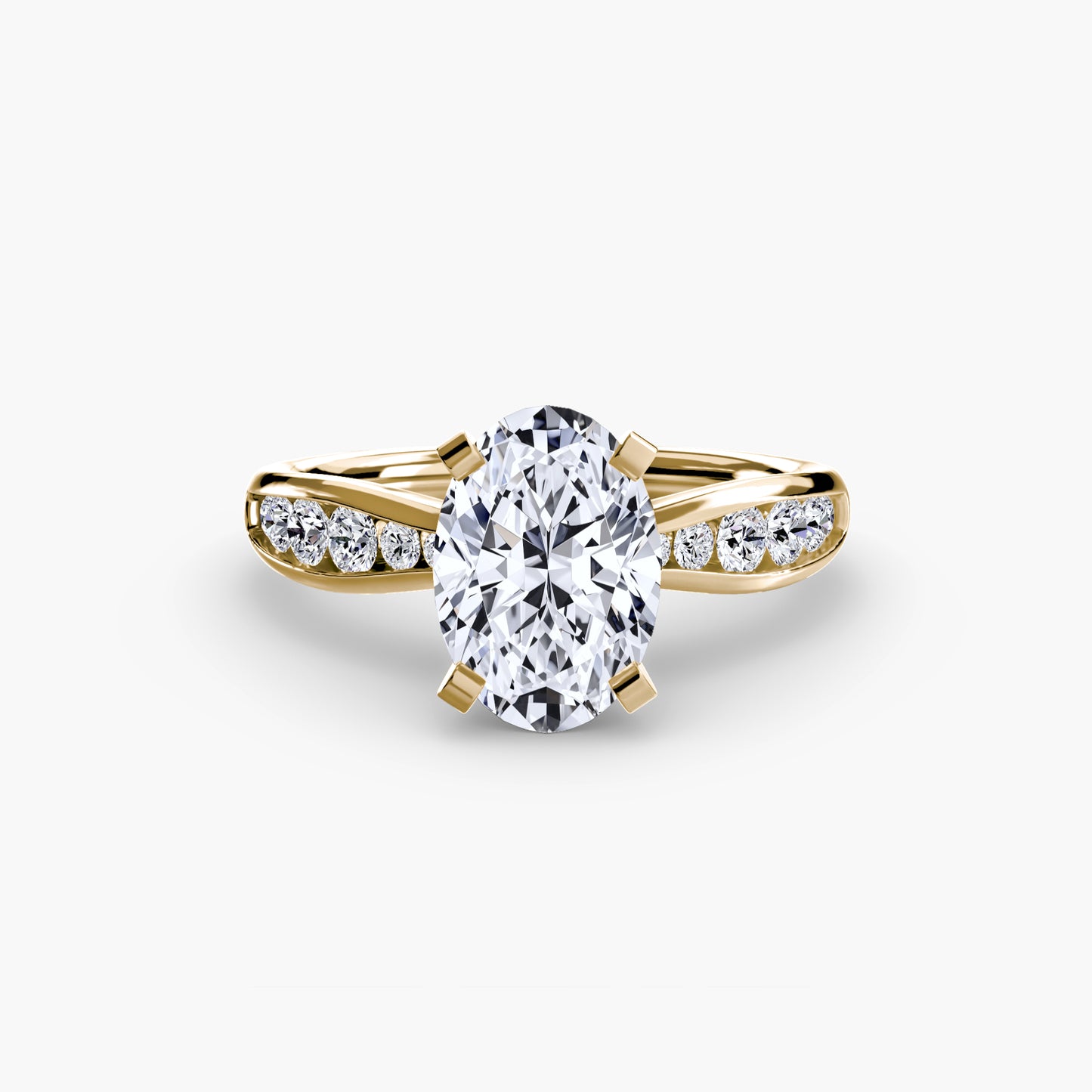 The "Vancouver" Solitaire with Pavé