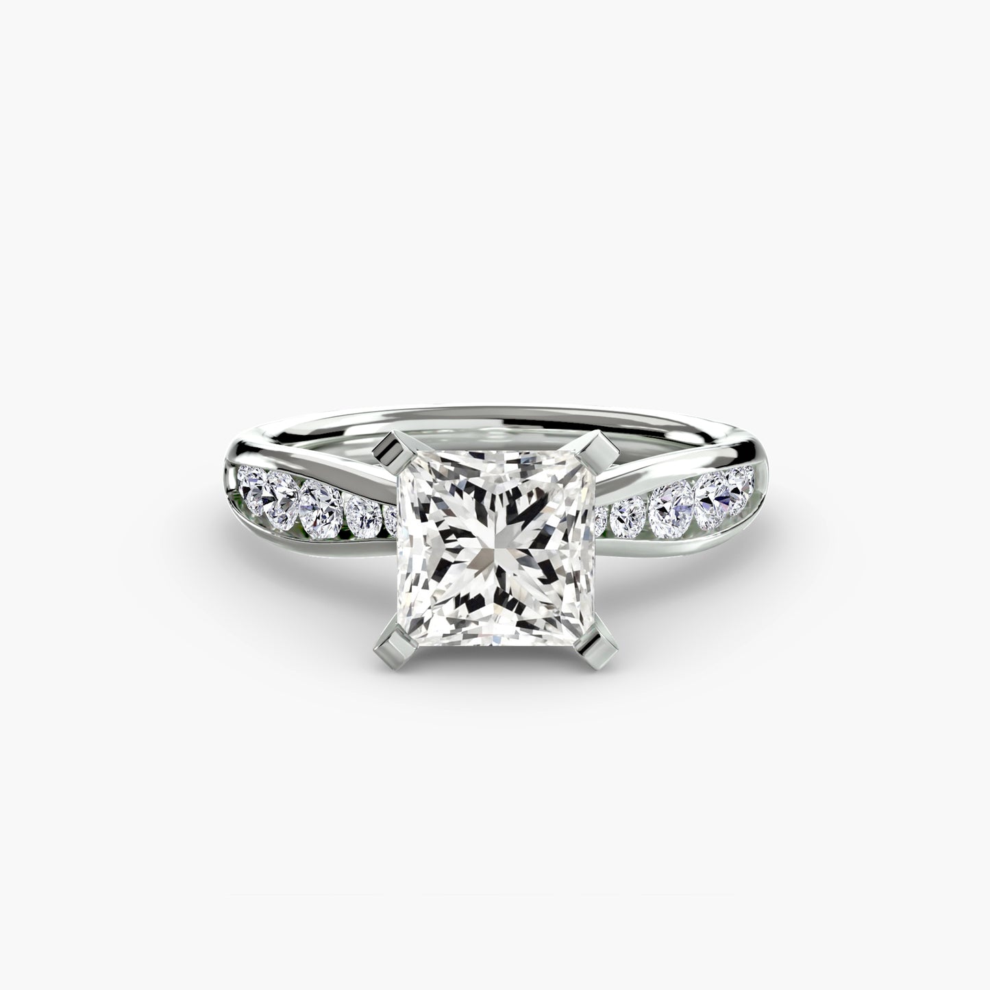 The "Vancouver" Solitaire with Pavé