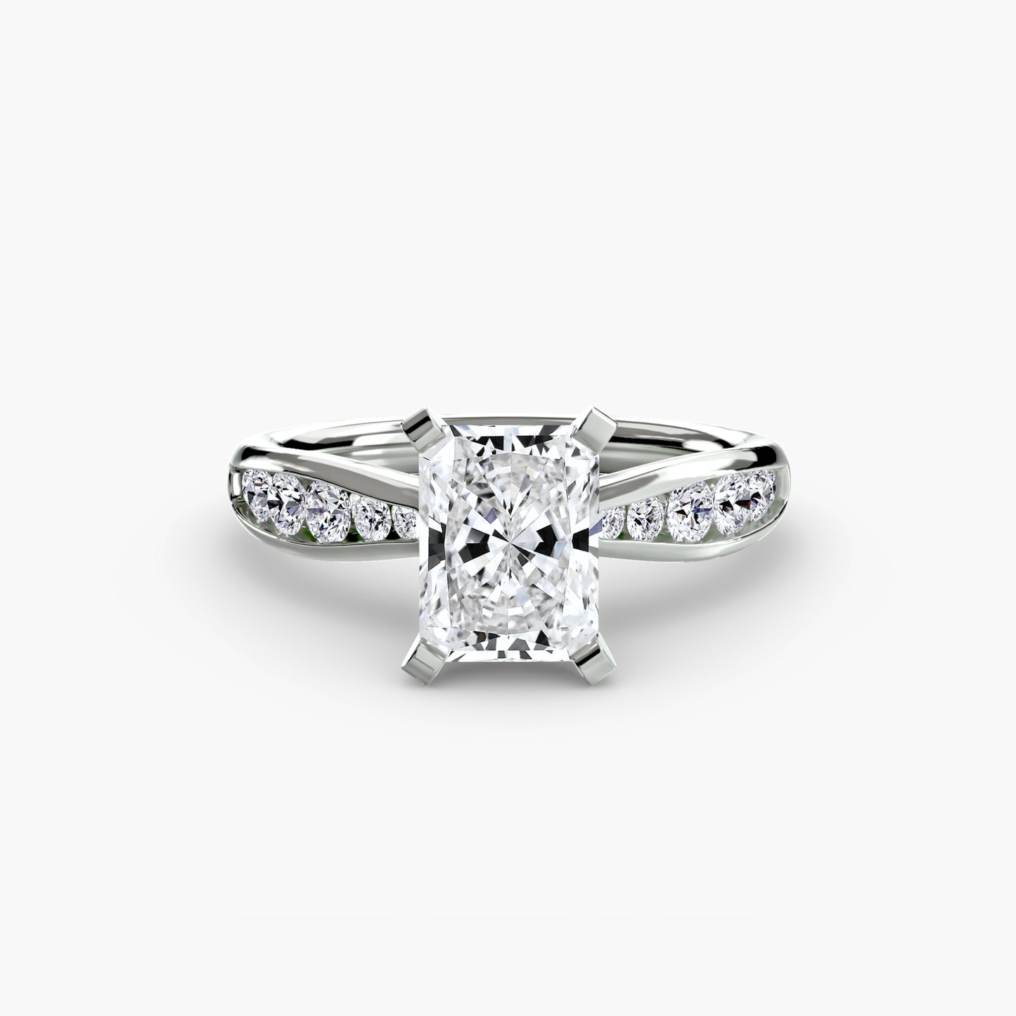 The "Vancouver" Solitaire with Pavé