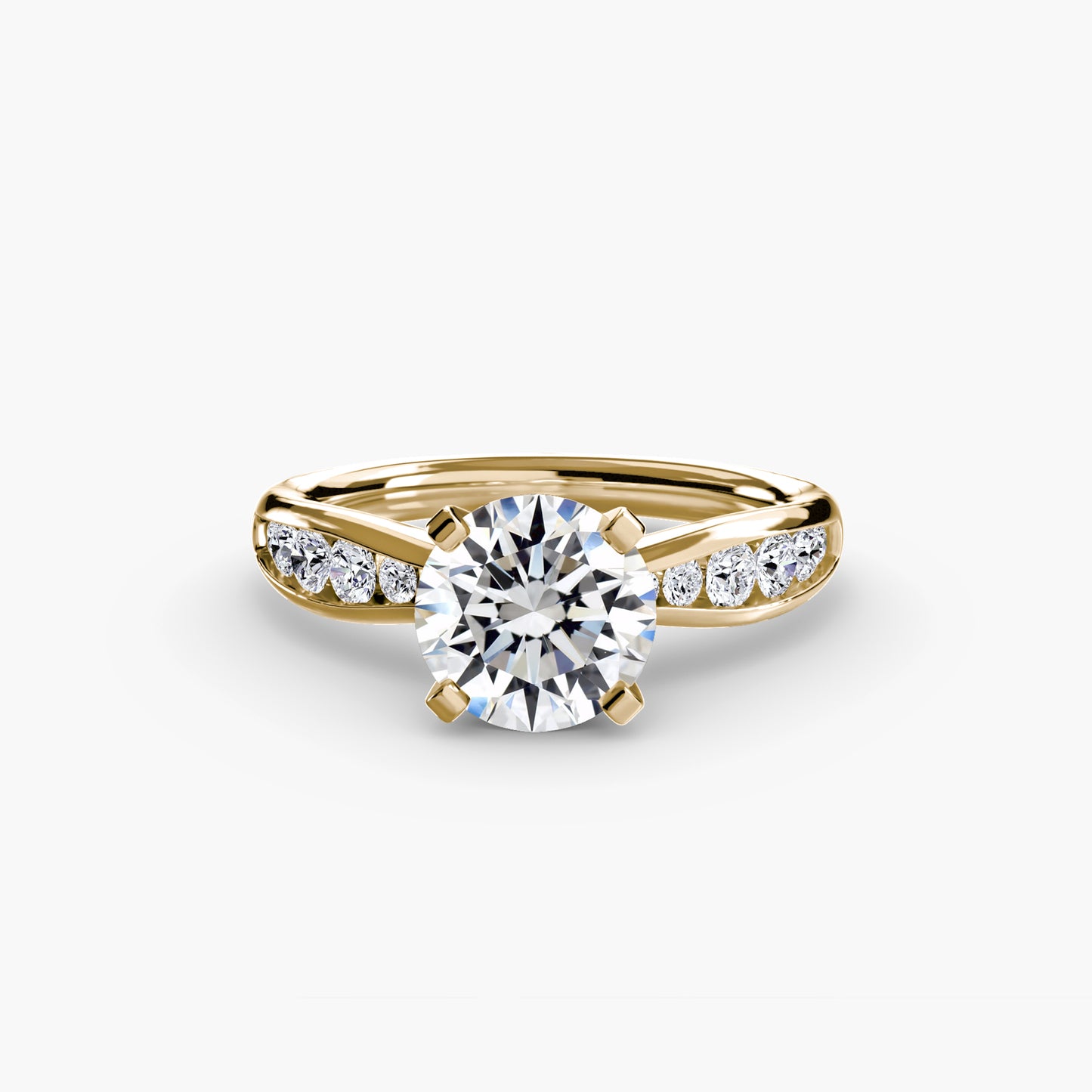 The "Vancouver" Solitaire with Pavé