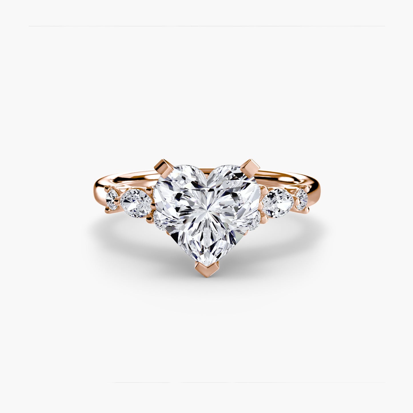 The "St. Moritz" Floral Accent Solitaire