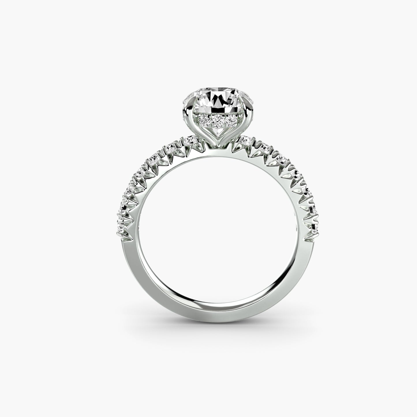 The "Positano" Solitaire with Pavé