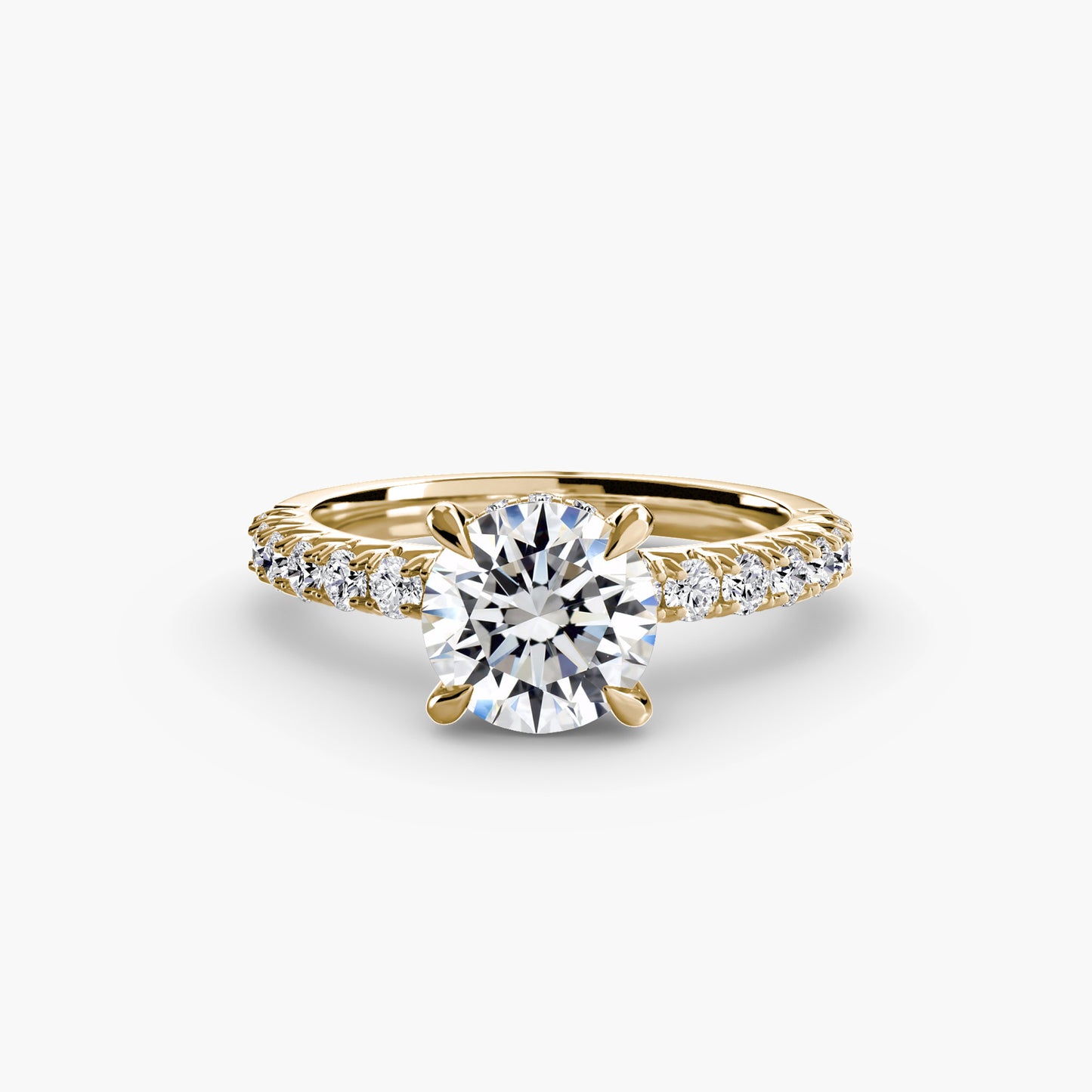 The "Positano" Solitaire with Pavé