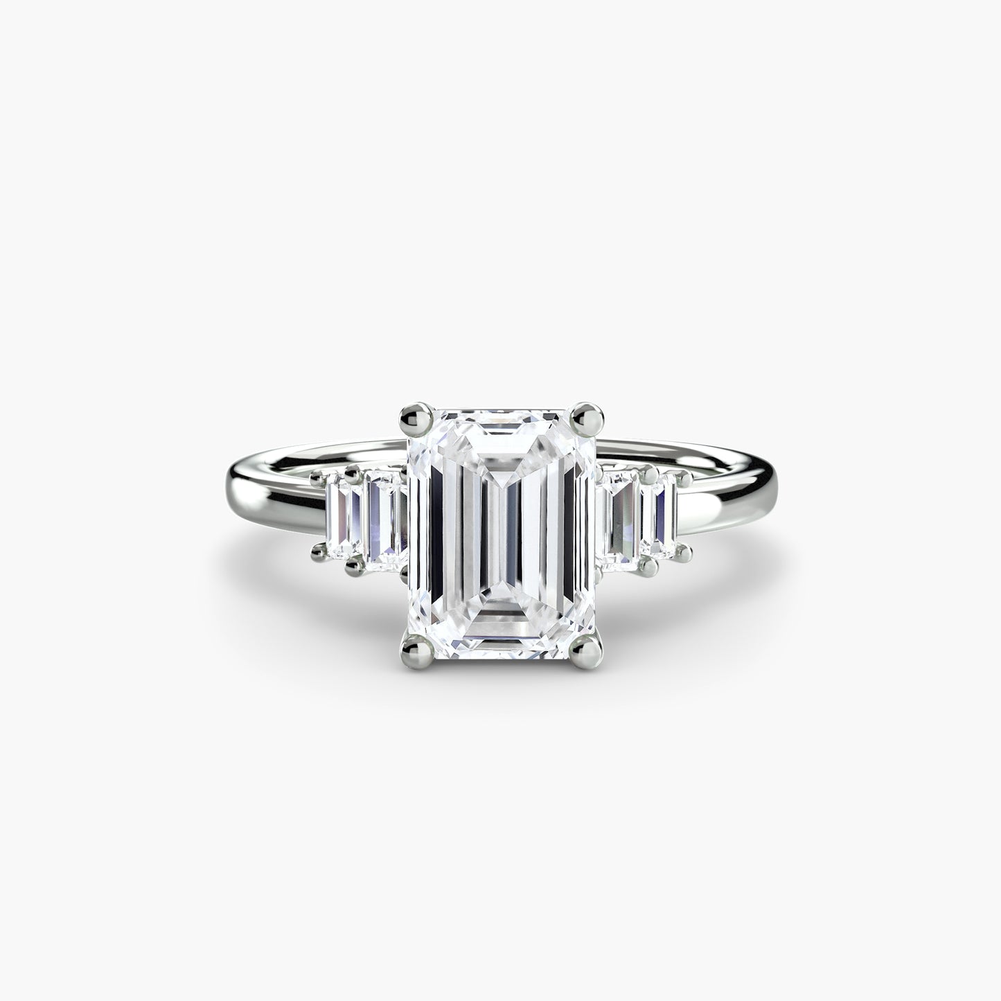 The "Napa" Baguette Accent Solitaire