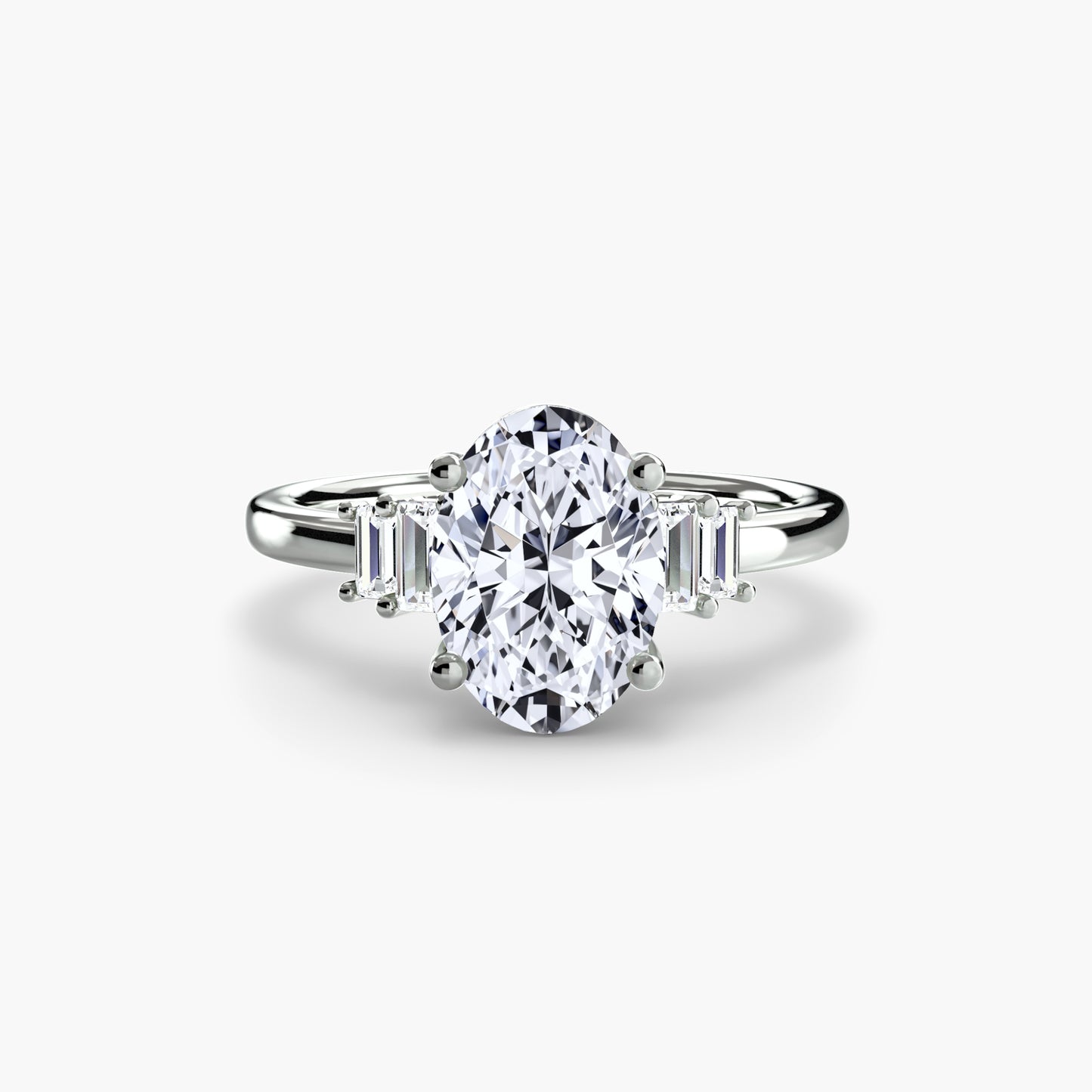 The "Napa" Baguette Accent Solitaire