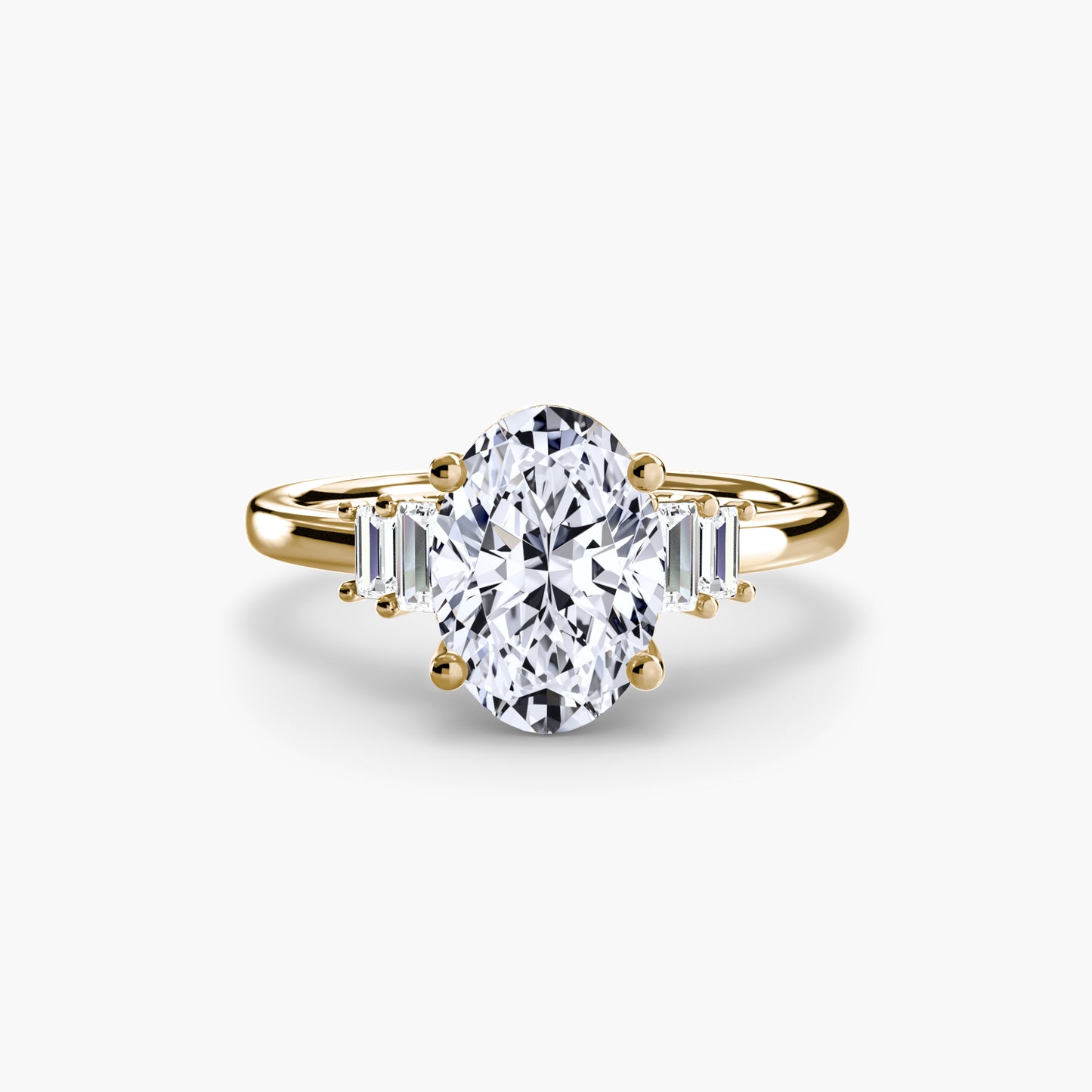 The "Napa" Baguette Accent Solitaire