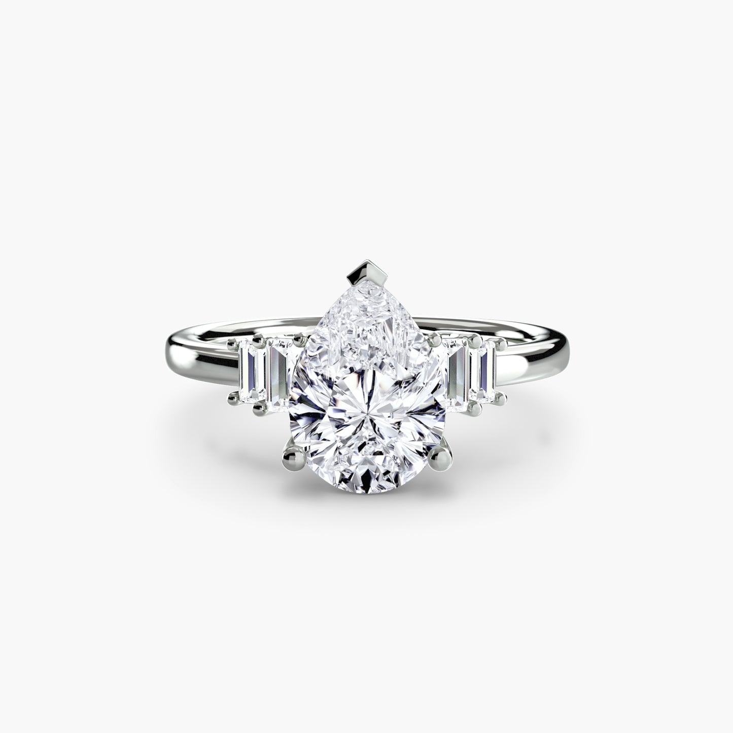The "Napa" Baguette Accent Solitaire