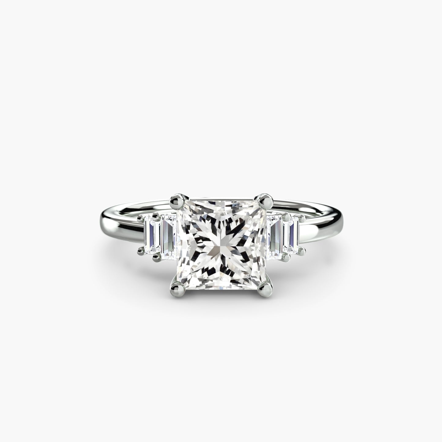 The "Napa" Baguette Accent Solitaire