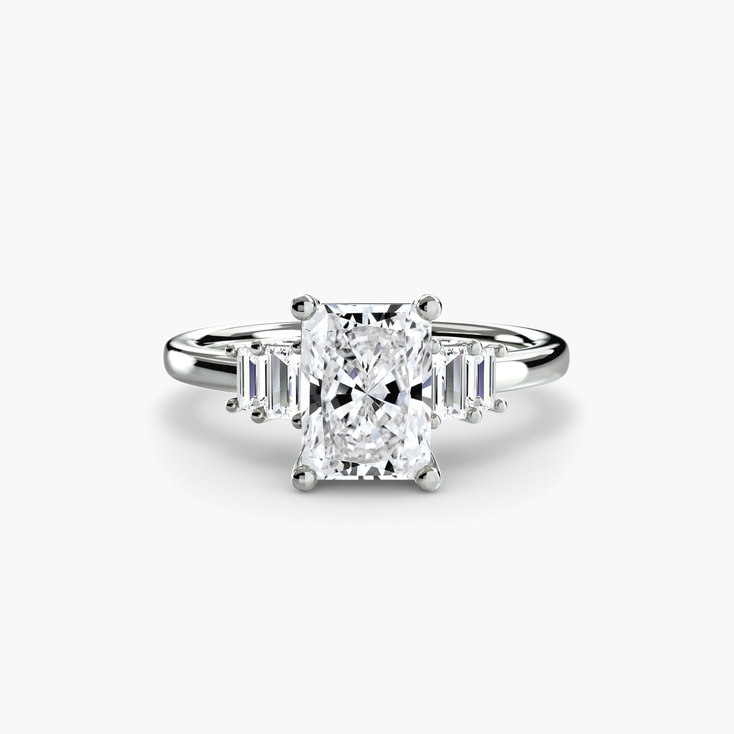 The "Napa" Baguette Accent Solitaire