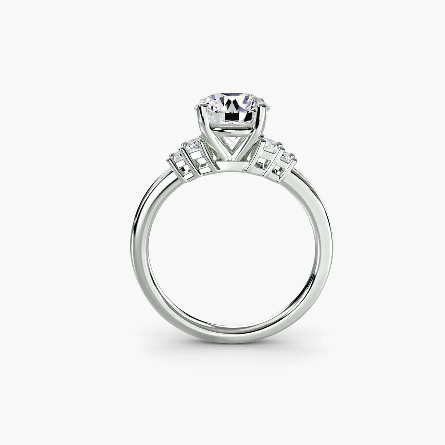 The "Napa" Baguette Accent Solitaire