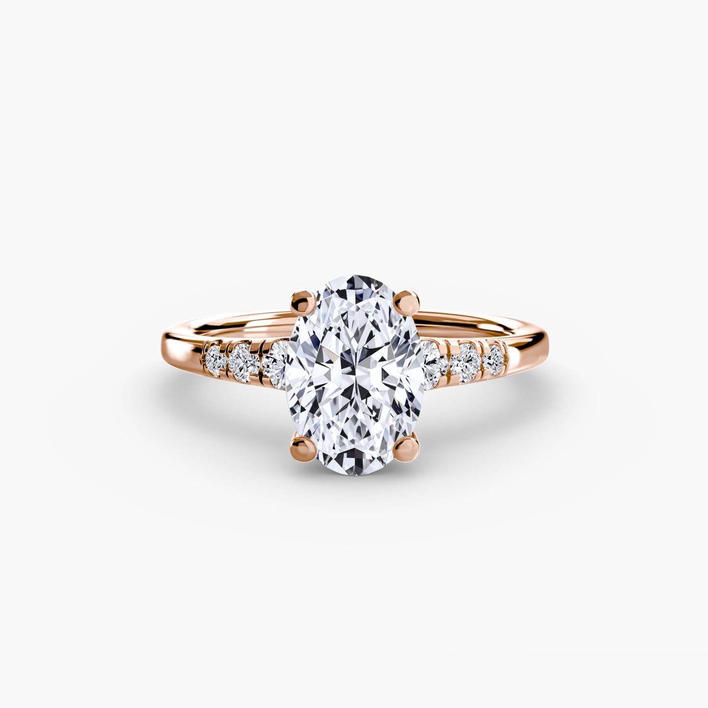 The "Charleston" Solitaire with Shoulder Accents