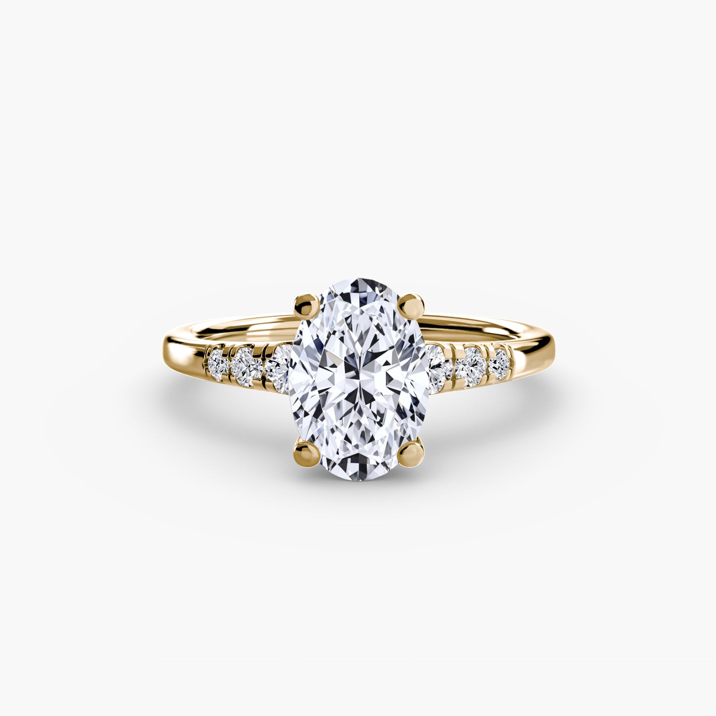 The "Charleston" Solitaire with Shoulder Accents