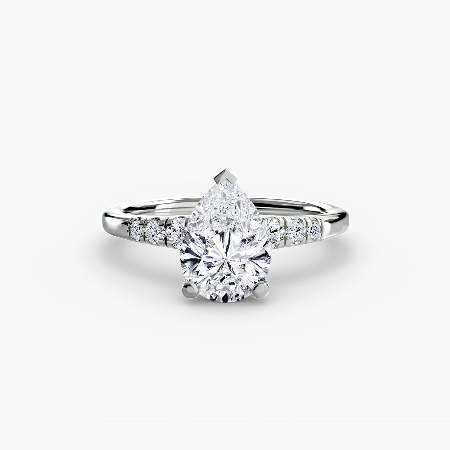 The "Charleston" Solitaire with Shoulder Accents