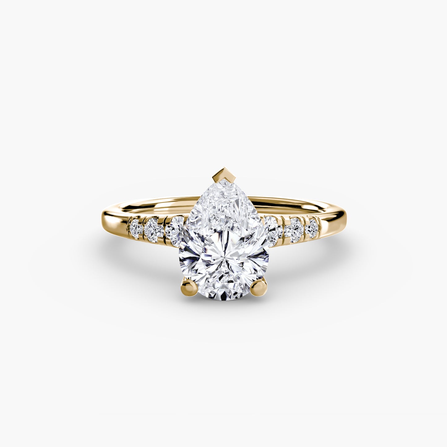 The "Charleston" Solitaire with Shoulder Accents