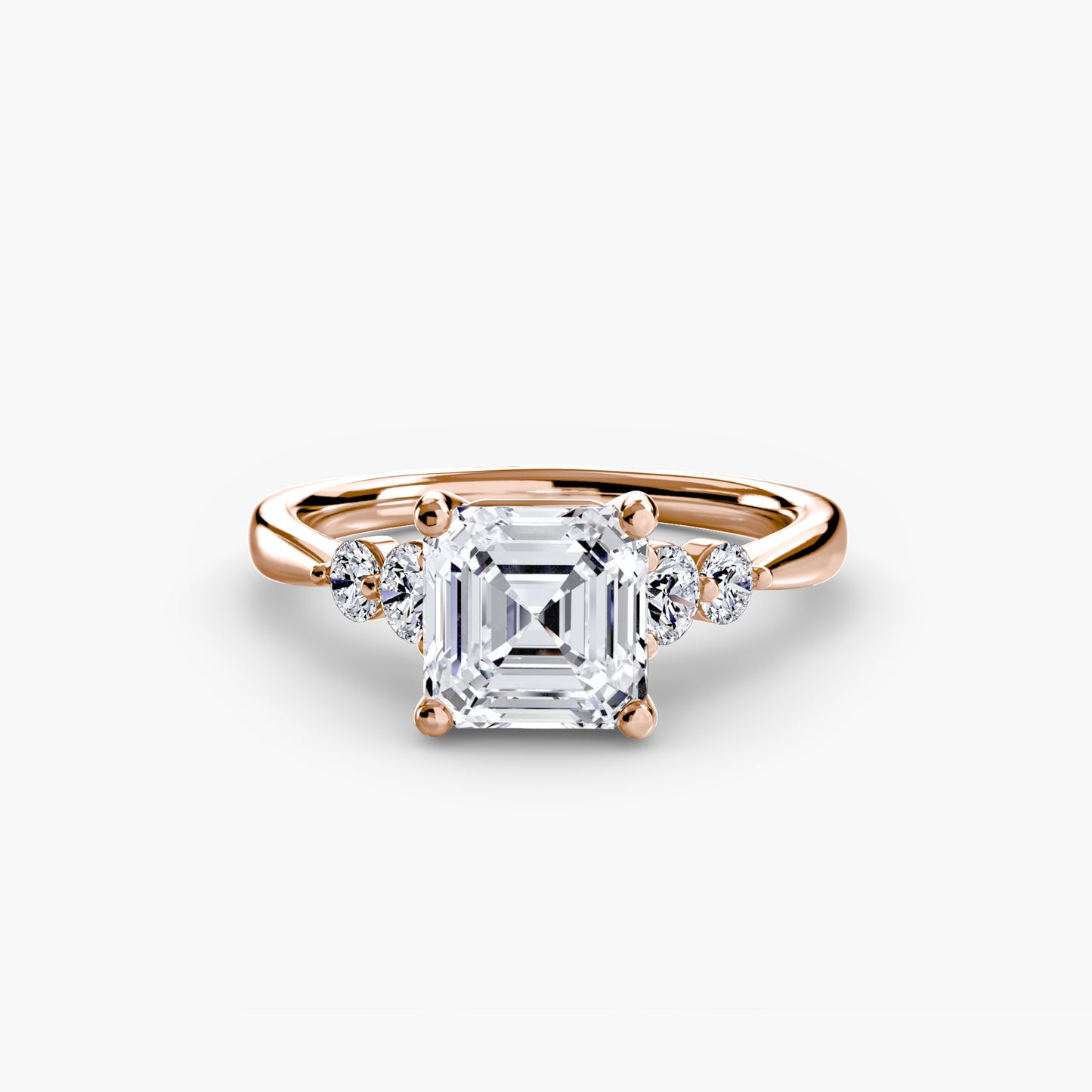 The "New Orleans" Solitaire with Shoulder Accents