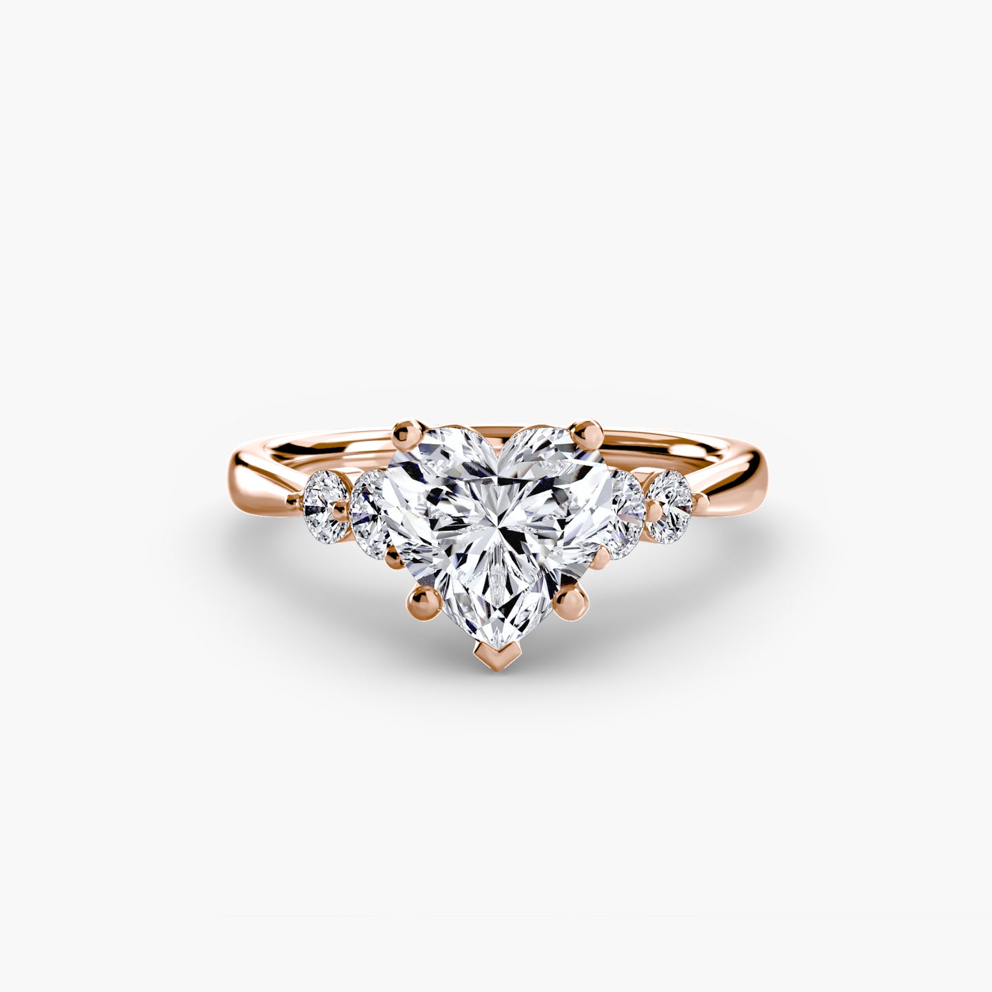 The "New Orleans" Solitaire with Shoulder Accents