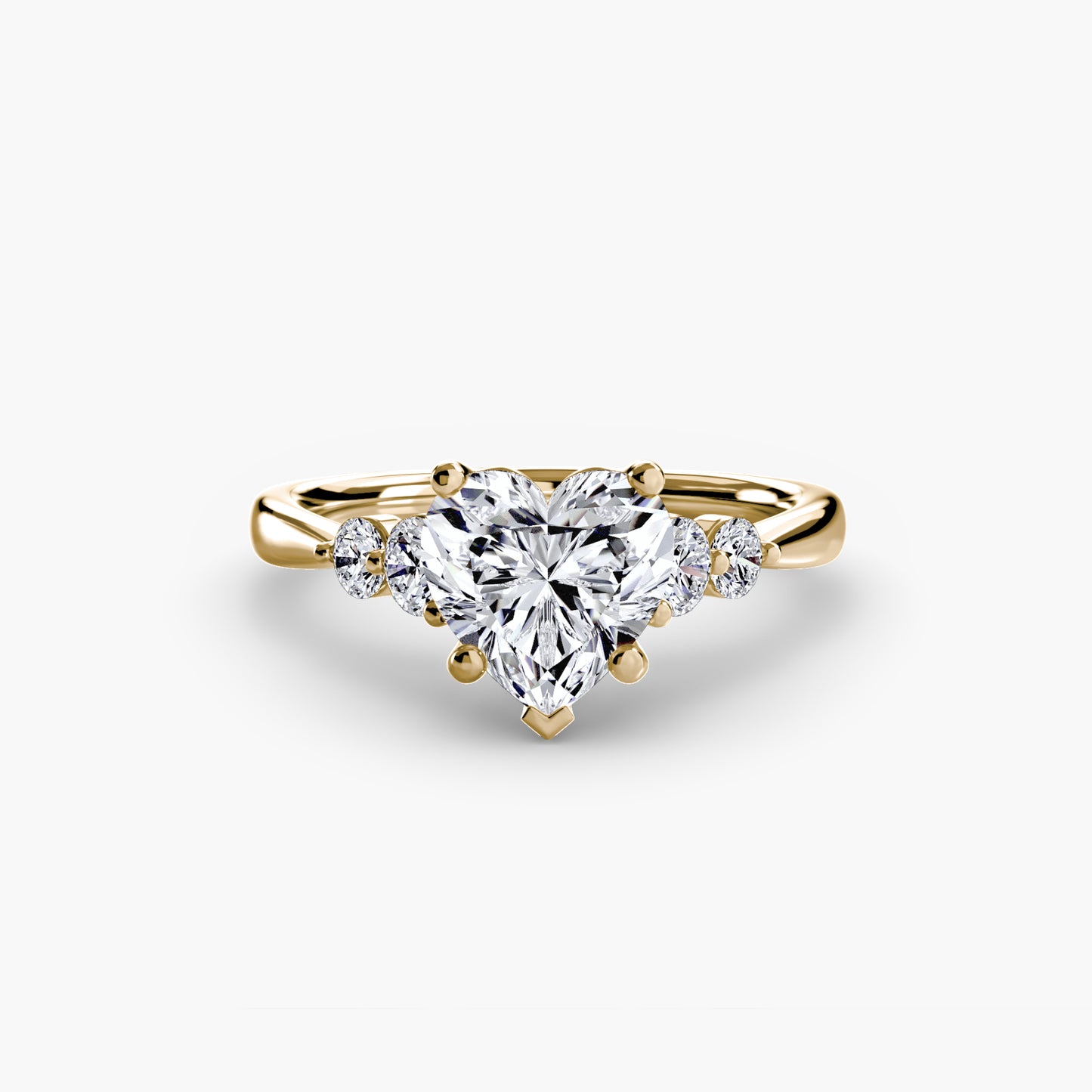 The "New Orleans" Solitaire with Shoulder Accents