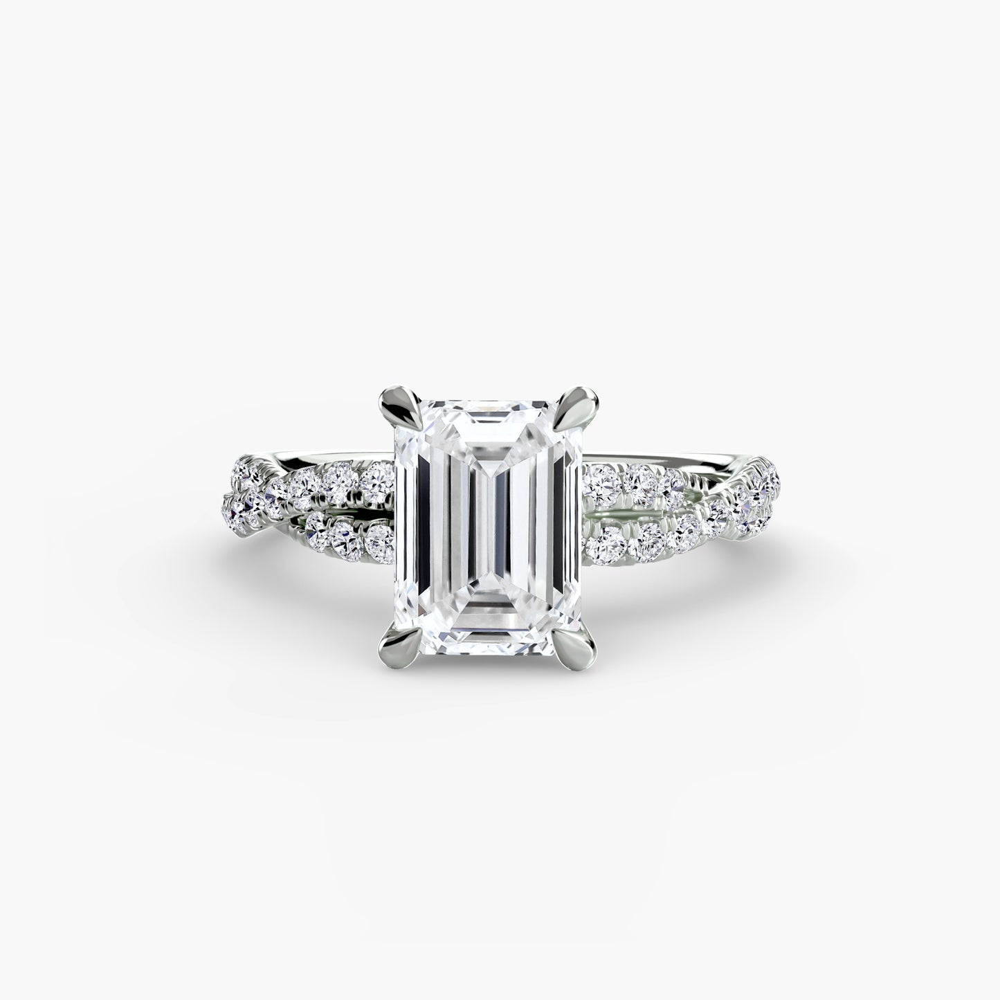 The "Rio" Twisted Pavé Solitaire