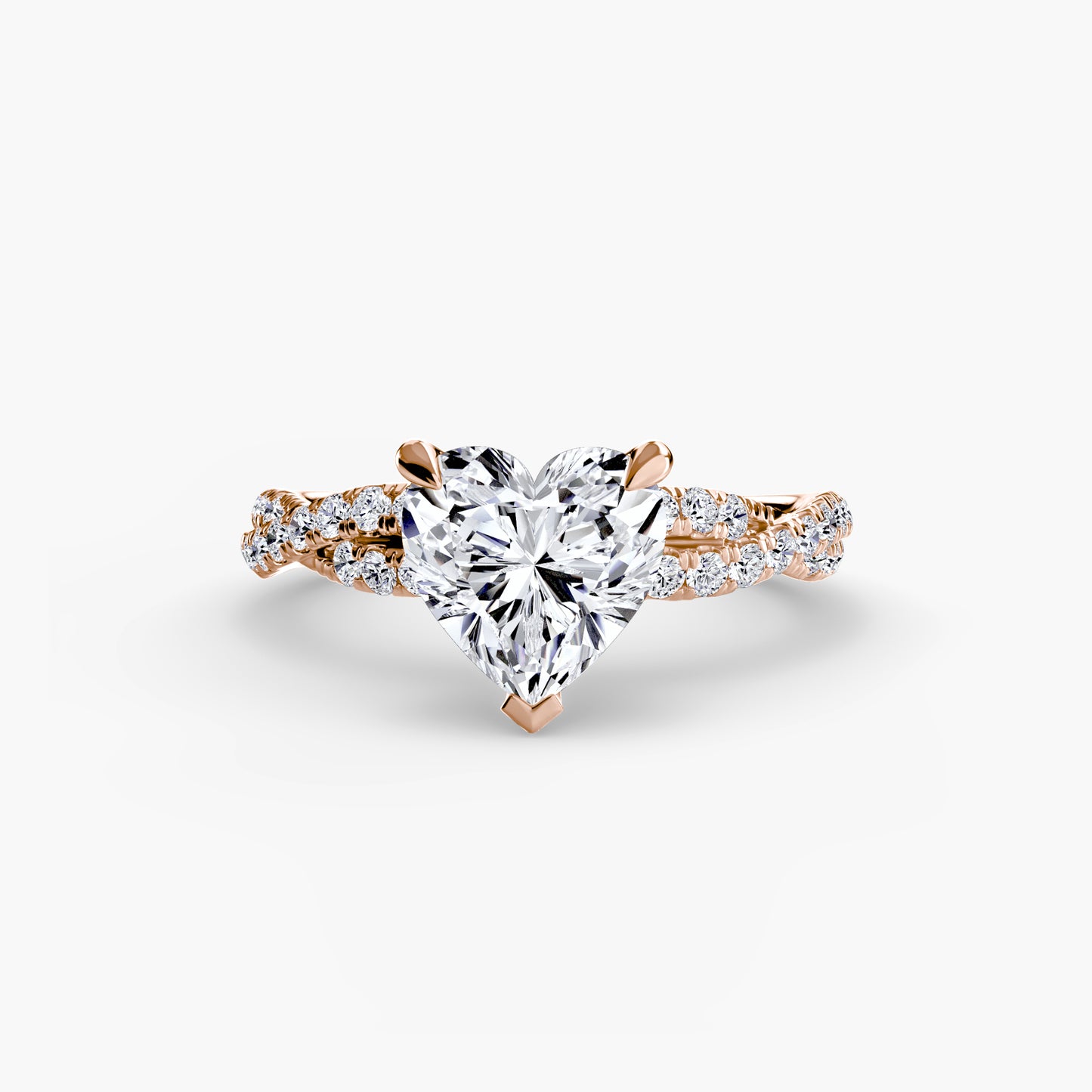 The "Rio" Twisted Pavé Solitaire