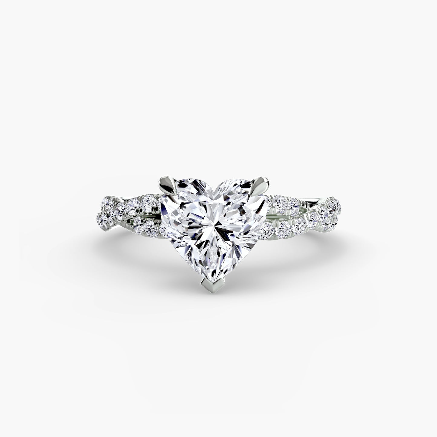 The "Rio" Twisted Pavé Solitaire