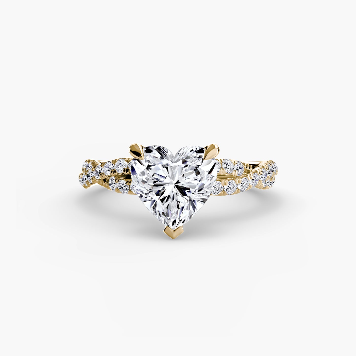 The "Rio" Twisted Pavé Solitaire