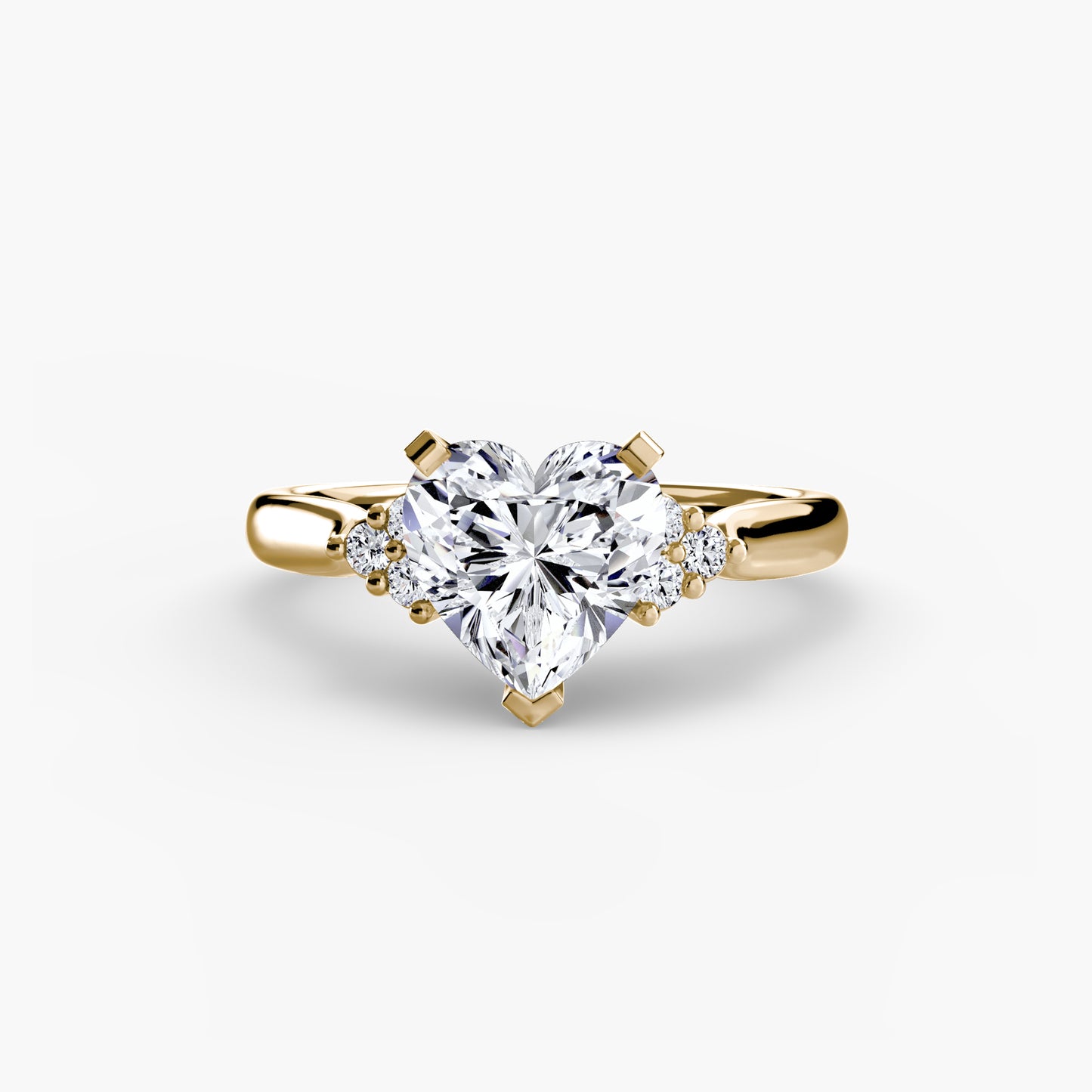 The "Maldives" Solitaire with Cluster Shoulders