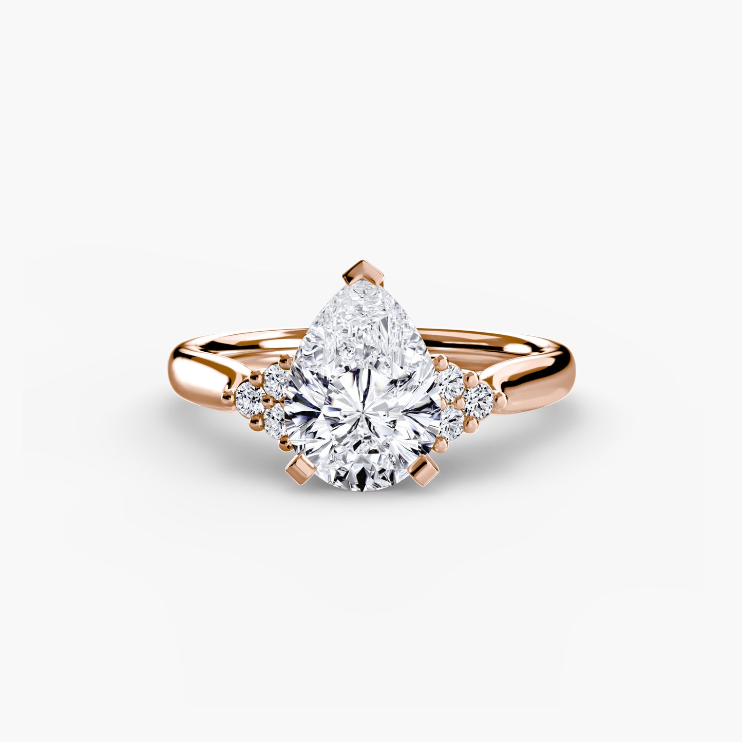 The "Maldives" Solitaire with Cluster Shoulders