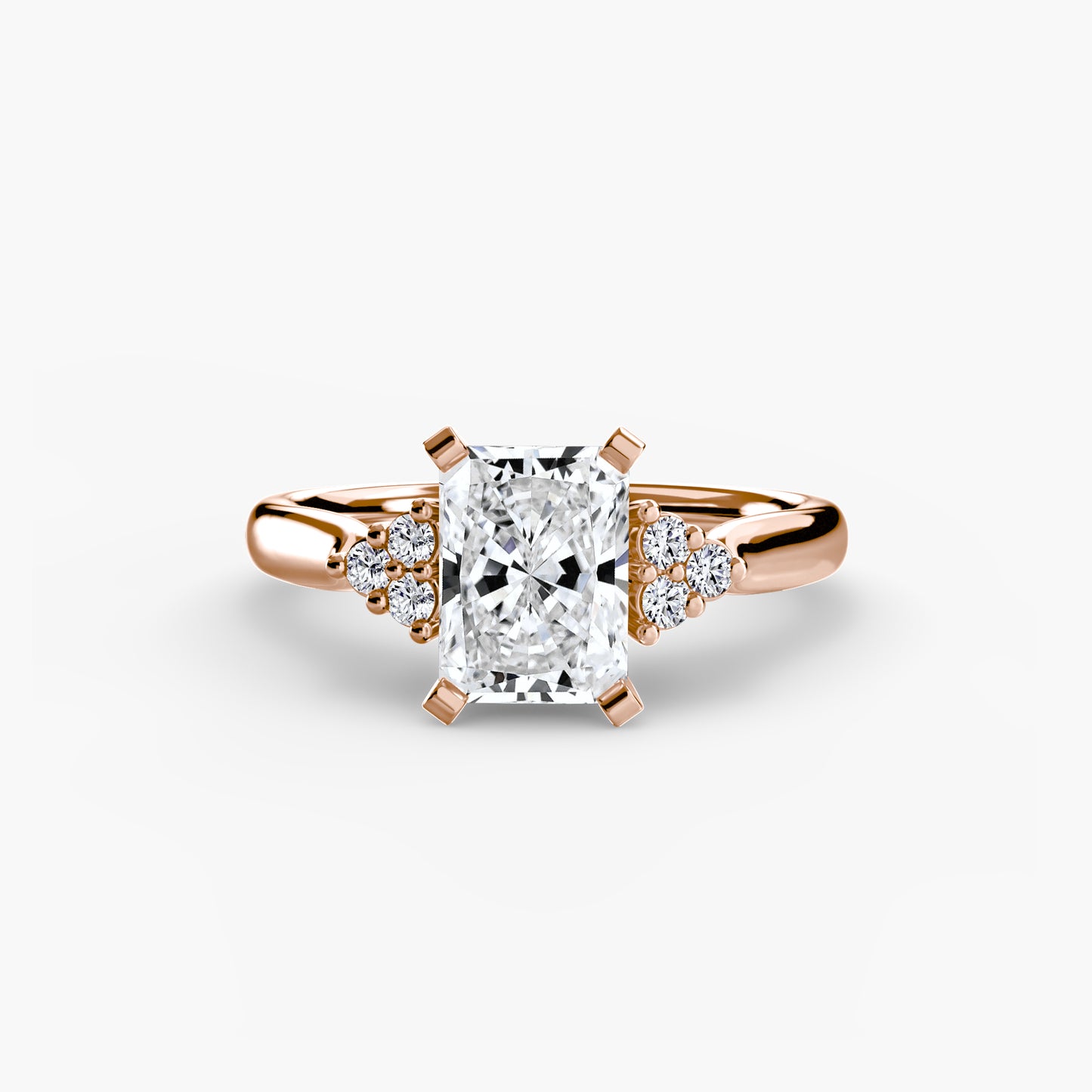The "Maldives" Solitaire with Cluster Shoulders