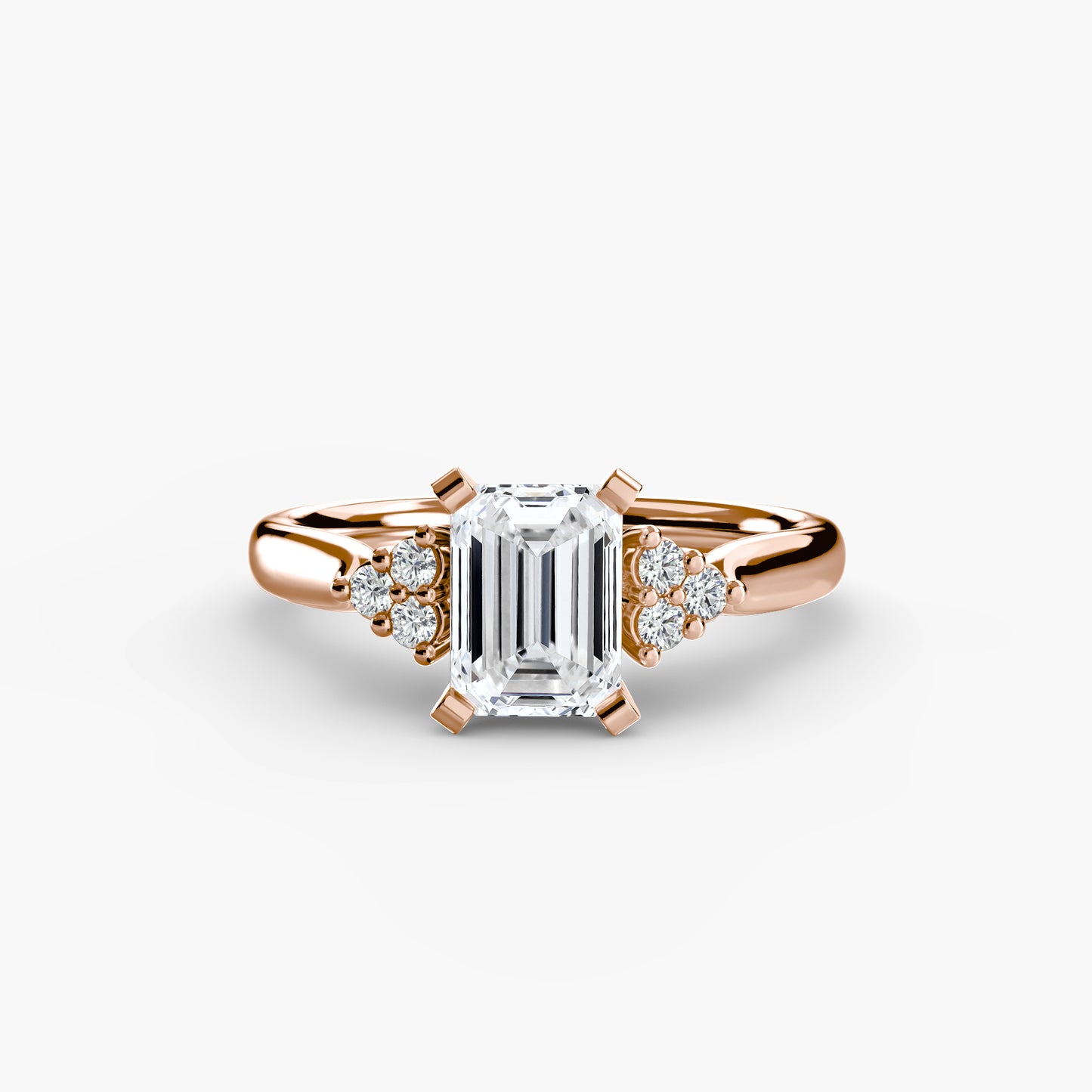The "Maldives" Solitaire with Cluster Shoulders