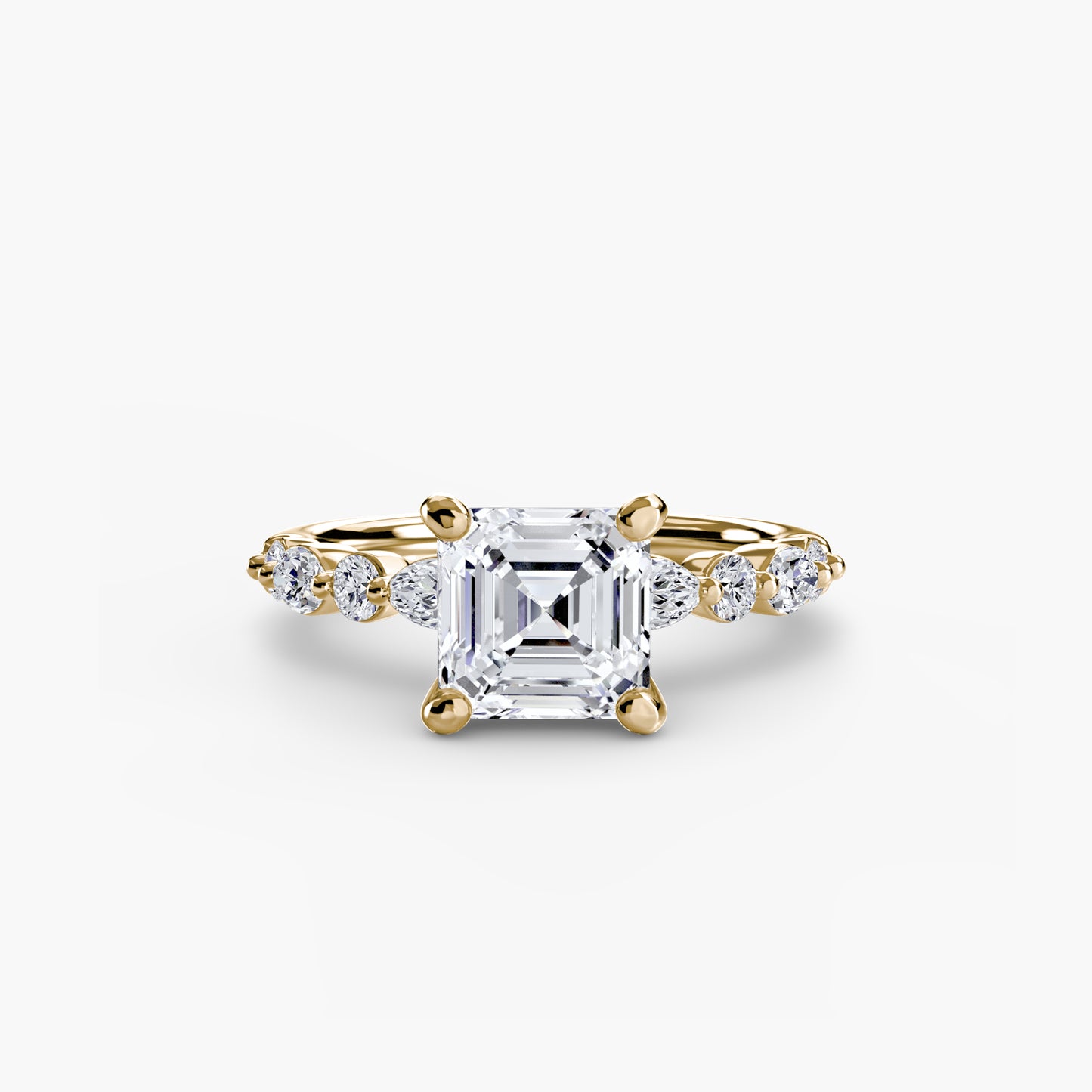 The "Seville" Solitaire with Eternity Pavé
