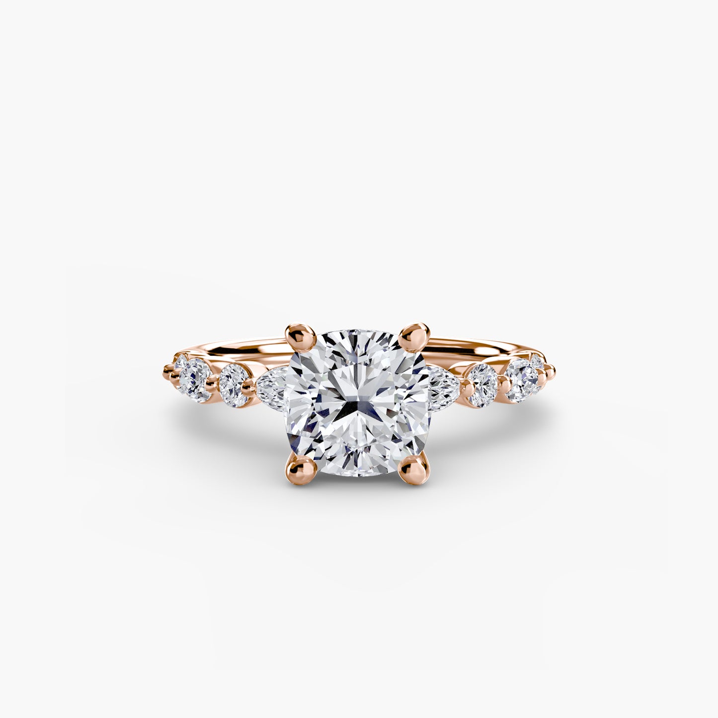 The "Seville" Solitaire with Eternity Pavé