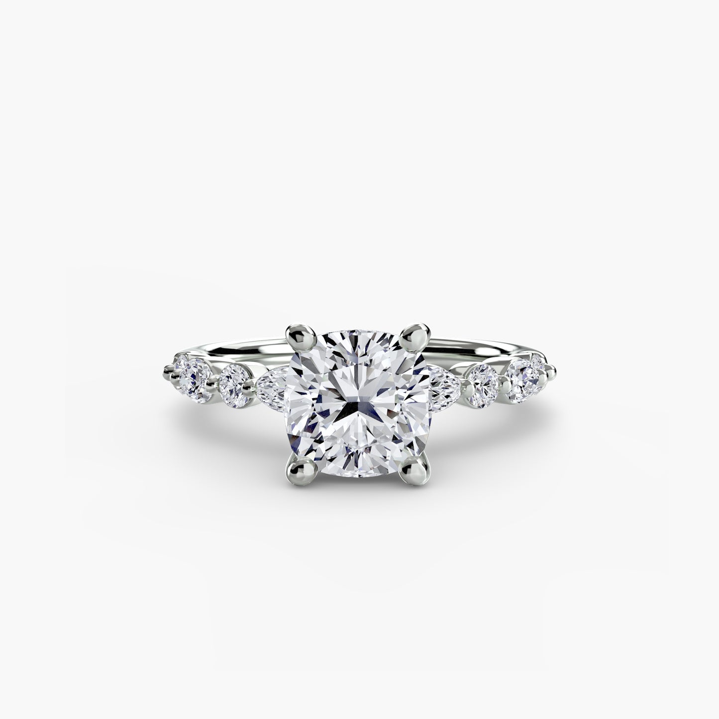 The "Seville" Solitaire with Eternity Pavé
