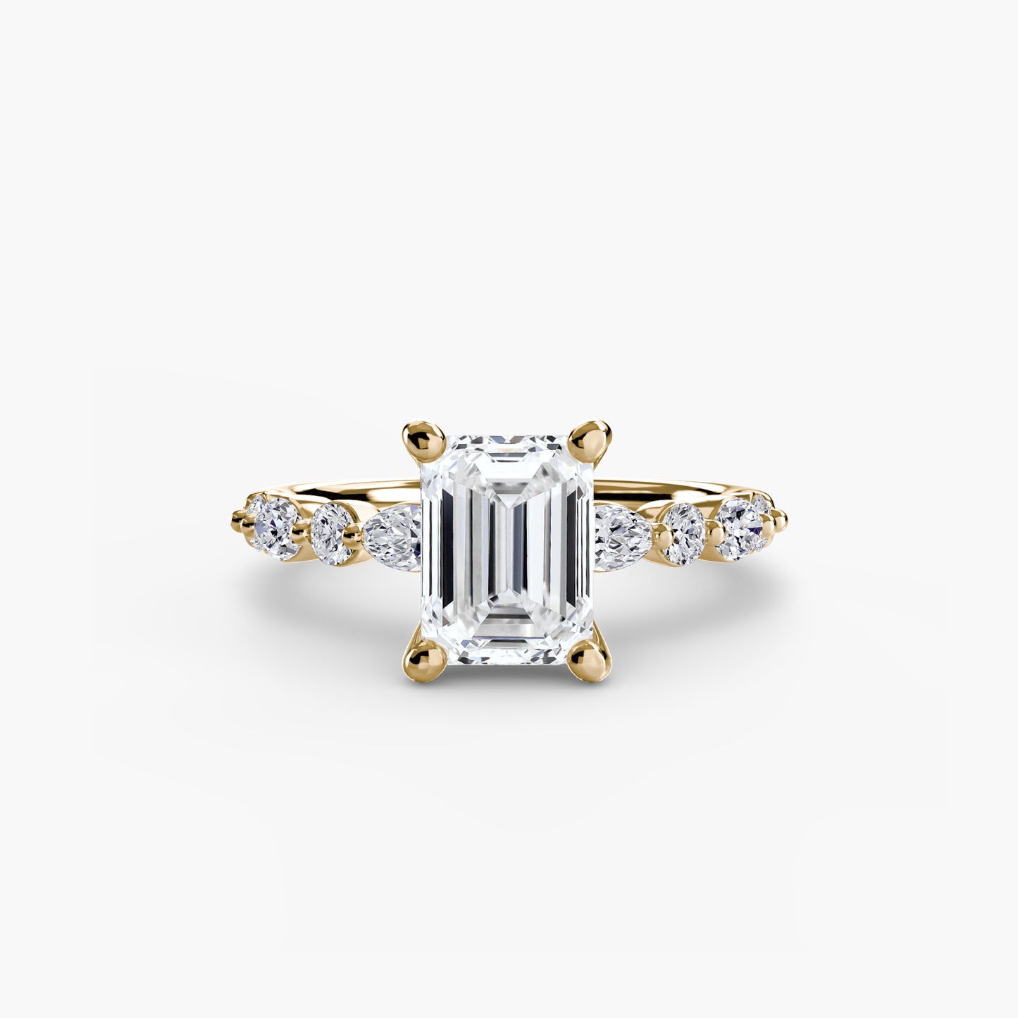 The "Seville" Solitaire with Eternity Pavé