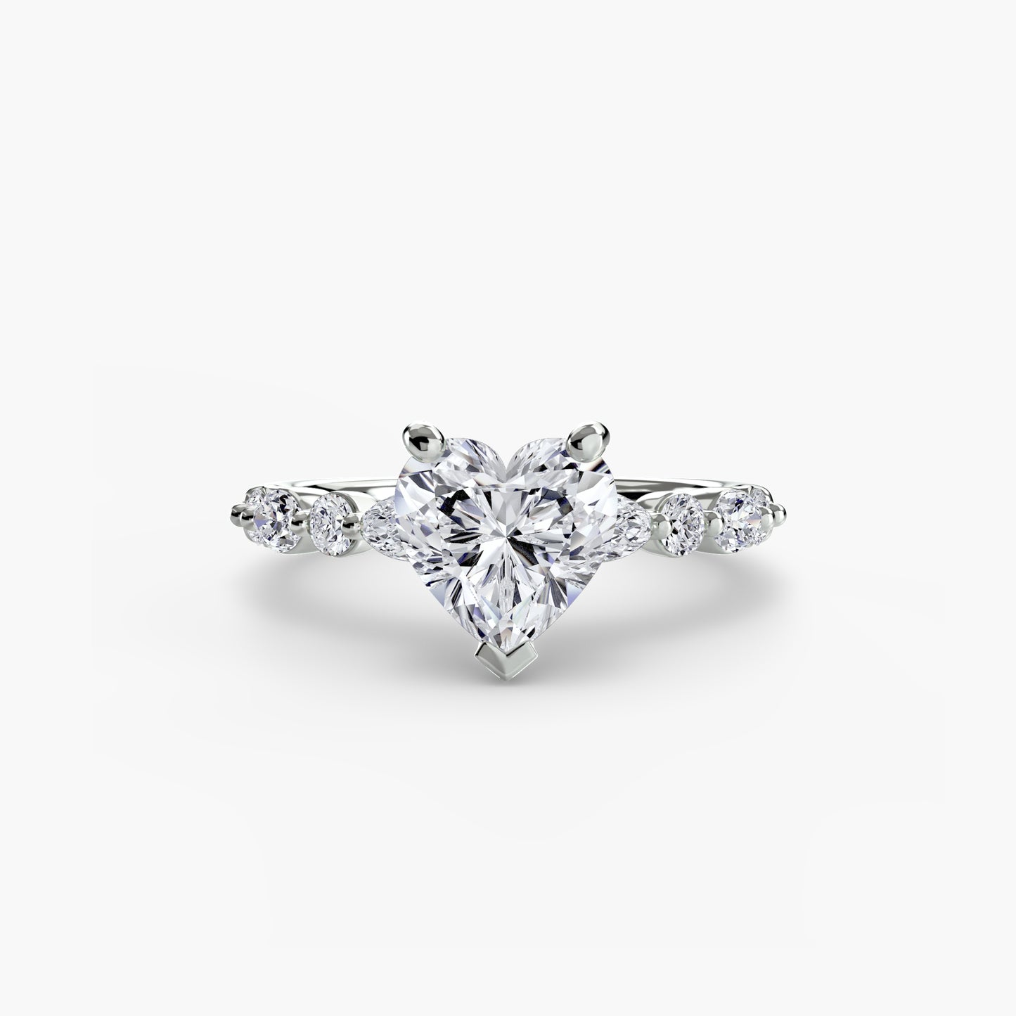 The "Seville" Solitaire with Eternity Pavé