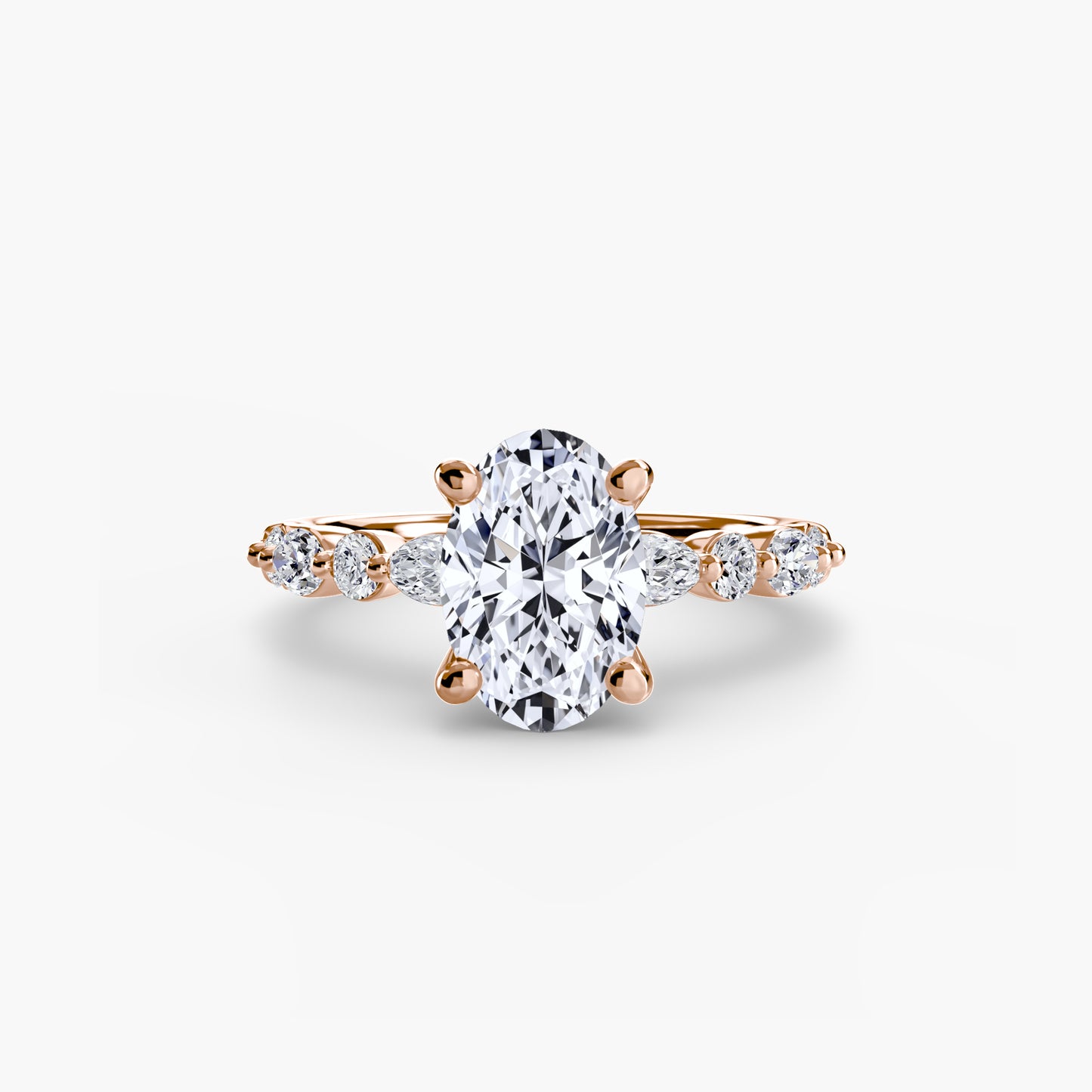 The "Seville" Solitaire with Eternity Pavé